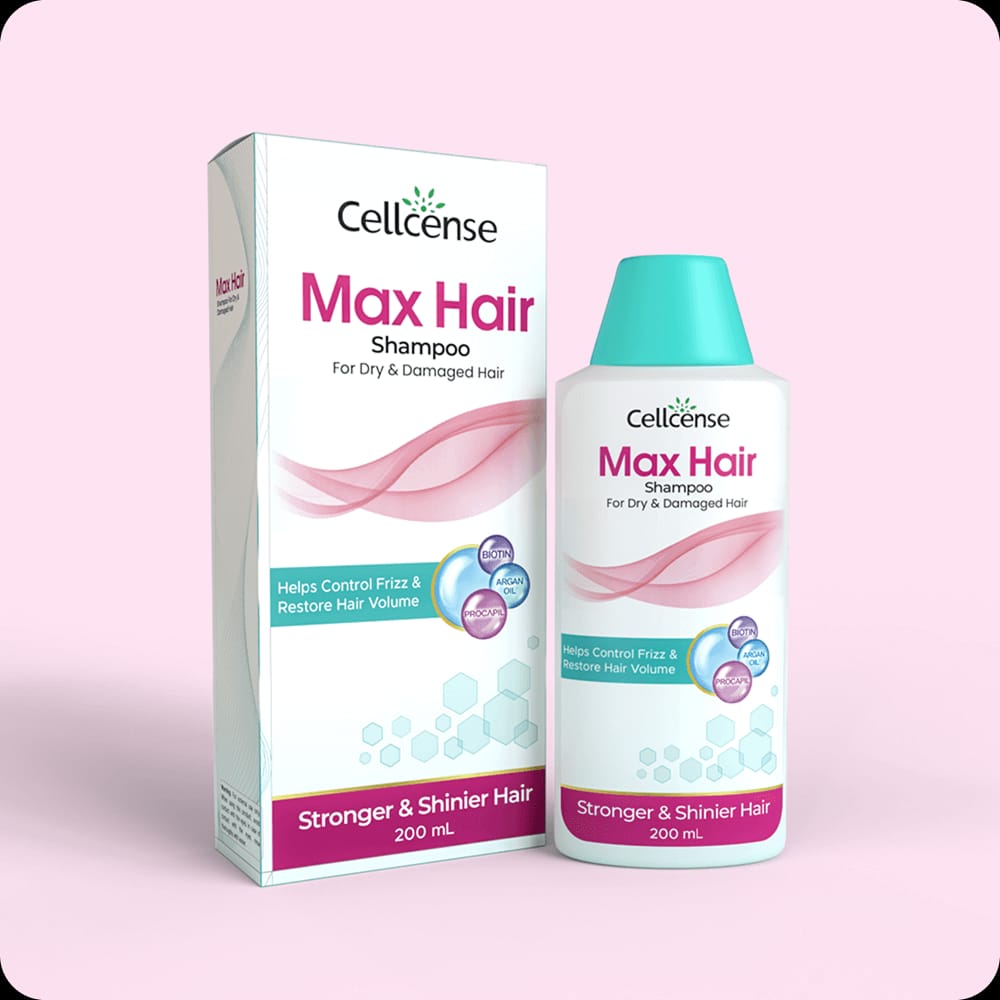 Cellcense Max Hair Shampoo – For Dry & Damaged Hair